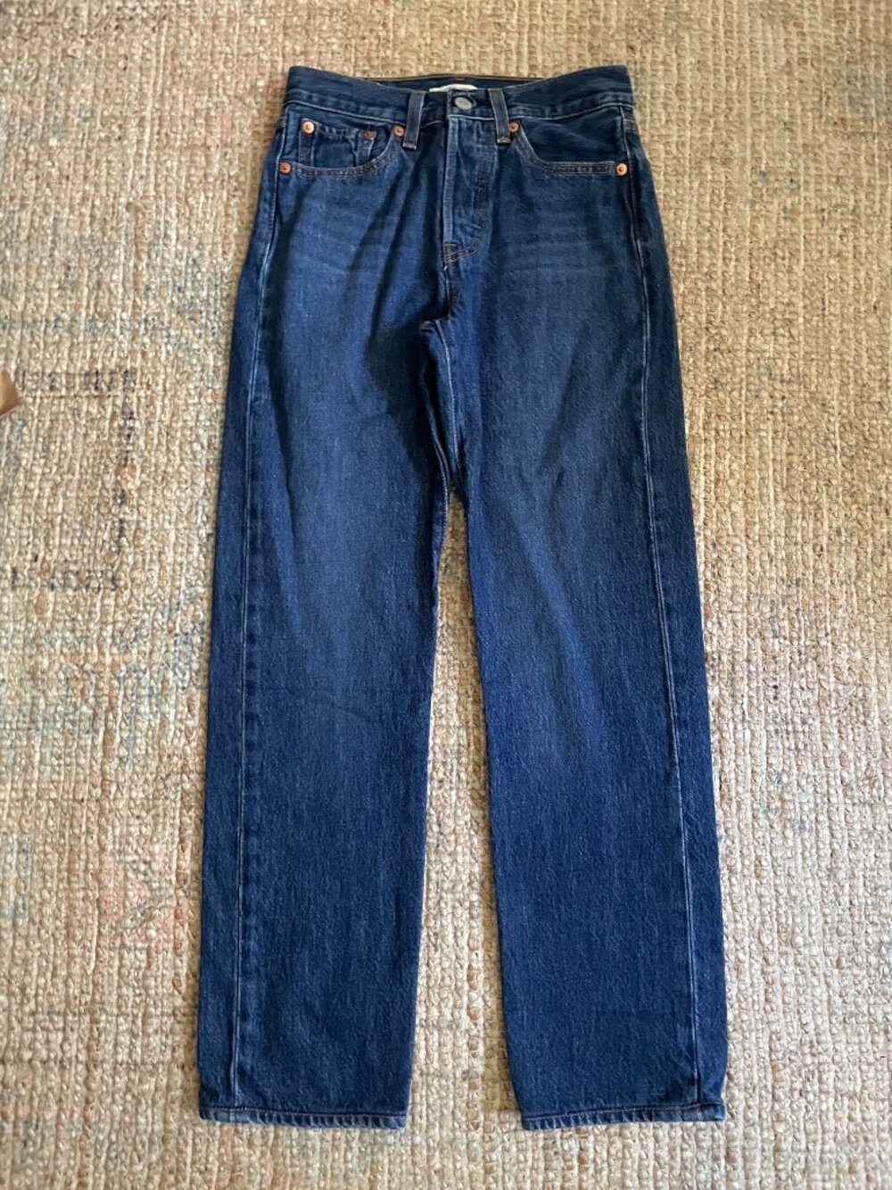 Levi’s Premium Wedgie Straight Jeans Women’s 24 x 28 Dark Wash EXCELLENT